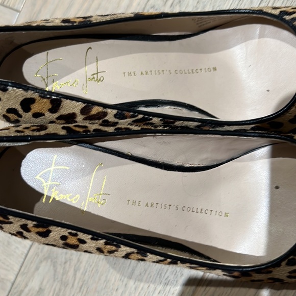Franco Sarto the artist collection leopard wedge size 5 - Picture 5 of 6